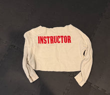 Load image into Gallery viewer, Cream XHH Instructor  Cropped  Sweatshirt
